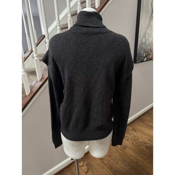 Autumn Cashmere Grey Turtleneck Size Small - Picture 3 of 3